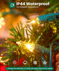 Clear Christmas String Lights 100 Count On Green Wire 20 Feet Incandescent Mini Bulbs Ideal For Indoor Xmas Tree Garland
