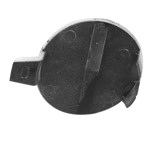 Back view of Front Tow Hook Cover For Tesla Model 3 2017 2018 2019 2020 2021 White Plastic Replacement Eye Lid Cap For Front Bumper