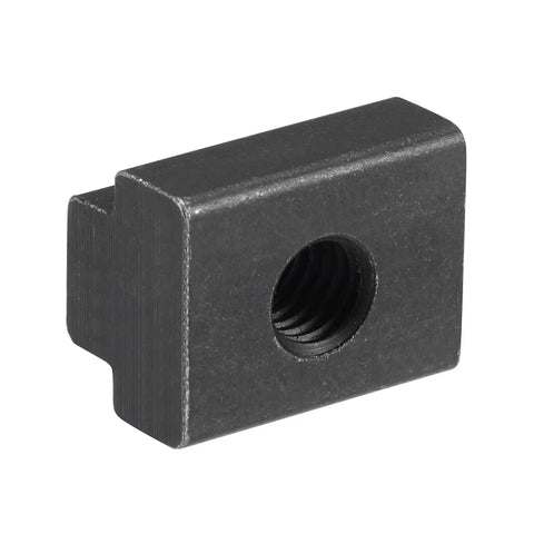 M6 Thread T Slot Nuts Alloy Steel Black Oxide Finish Grade 8.8 For Quick Clamp Fixtures And Furniture; close-up view of nut