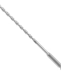 Masonry drill bit, 3/16 in x 6 in, hex shank, silver steel.