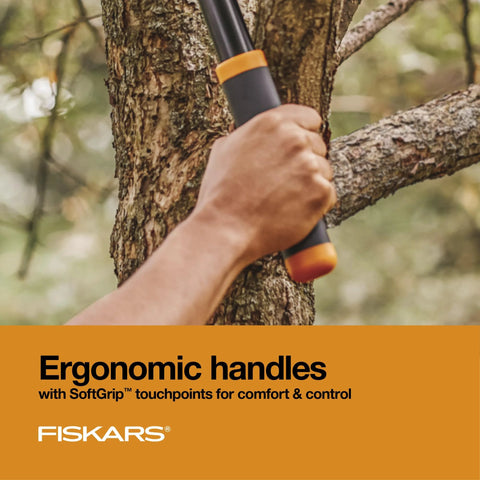 Heavy Duty 28 Inch Garden Loppers With Rust Resistant Bypass Steel Blade cutting branch, shock absorbing handle focus