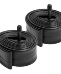 Two Pack 18 Inch Bike Tubes Fits 18x1.75 To 18x2.125 Tires AV32mm Schrader Valve 47/57-355 Premium Butyl Rubber With Reliable Seal