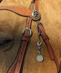Saddle And Bridle Charm Clip Made From Premium Leather Strings With Clip Bless This Horse And Rider Keep Them Safe Equestrian Accessory