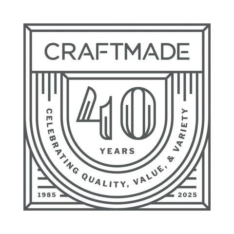 Craftmade logo celebrating 40 years of quality, value, and variety from 1985 to 2025