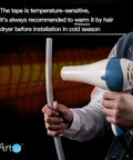 Person warming Peel And Stick Flexible Quarter Round Molding Trim For Walls Ceilings Cabinets Countertops Floors Edges Corners