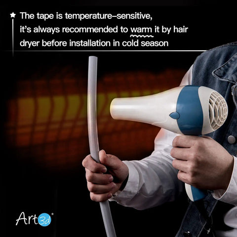 Person warming Peel And Stick Flexible Quarter Round Molding Trim For Walls Ceilings Cabinets Countertops Floors Edges Corners