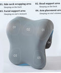 Ergonomic Memory Foam Headrest Pillow With Soft Polyester Spandex Cover Adjustable Neck And Back Support For Office Chairs
