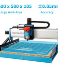 Straight Up Heavy Duty CNC Router Machine With Closed Loop Stepper Motor For Smooth Metal Engraving And Precision Wood Milling Delivering Pro Grade Results Without Any Mess Around, showcasing 600x500mm work area.