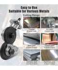 Pro Grade Drill Attachment Kit For DIY Metalworking Nibbler Plate Cutter And Sheet Metal Cutter with metal cutting range examples