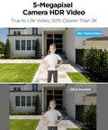 Wireless Video Doorbell With Dual Cams Front Door Security Cam and Ground View Includes Chime No Monthly Fee 2K HDR.