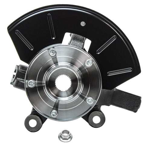 Front Right Steering Knuckle And Wheel Bearing Hub Assembly Replacement For Ford Escape 2005-2012, Mercury Mariner 2005-2011, And Mazda Tribute 2005-2011, Passenger Side Knuckle With Wheel Hub, Drop-In, OEM Grade