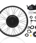 Powerful 1000W Front Wheel Electric Bike Conversion Kit with 48V Battery, Dual-Mode Controller, PAS, LCD Display and Thumb Throttle