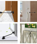 2 Pack 8 Inch Stainless Barn Door Hook And Eye Latch Lock for cabin, garage, shed, gates, installed on various doors.