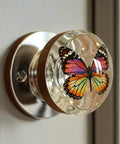 Kickstart Your Home Refresh With Vintage Floral Resin Cabinet Handles Featuring Smooth Gliding Drawer Pulls And Rock Solid Metal Hardware For Adding Old School Charm To Any Dresser Upgrade. A butterfly knob with resin and metal accents.