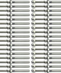 3 16 Inch T316 Stainless Steel Stud Tensioner Cable Railing Hardware Set For Wood And Metal Posts Indoor Outdoor Use Heavy Duty Cable Tighteners 60 Piece Kit Easy Install For Decks Fences And Railing Projects - multiple tensioners shown