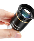 Hand holding 1.25 Inch Hd Fully Multi Coated Eyepiece With 66 Degree Ultra Wide Angle For Astronomy Telescopes, Long Eye Relief 20mm.