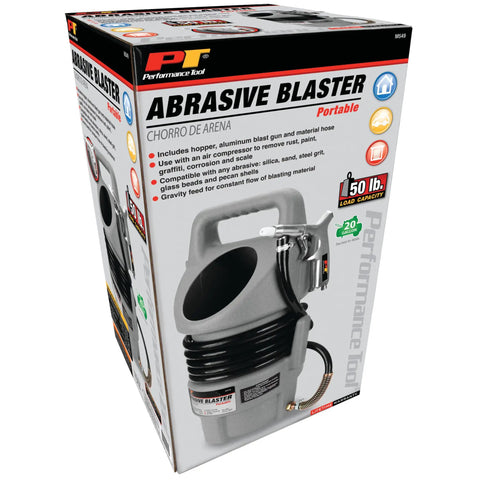 Portable Abrasive Blaster Kit For Get Rust Gone Fast And Paint Graffiti Clean Up With Gravity Feed And Air Compressor Ready To Blast With Silica Sand Steel Grit Glass Beads And Pecan Shells
