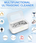 49KHz Ultrasonic Cleaner For Jewelry And Glasses With 5 Cleaning Modes, 27oz 304 Stainless Steel Tank, deep cleaning accessories