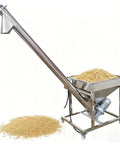No Nonsense Automatic Screw Feeder Machine With Inclined Spiral Conveyor And Stainless Steel Auger for fast granule handling.