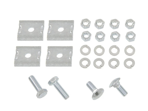 Upgrade Your Classic Ride With This Ultimate Exhaust Hanger Kit For 1956-1962 Corvette Center At X Frame Includes Brackets Rubber And U Bolts You Need. metal brackets, nuts, washers, and bolts for 1956-1962 Corvette exhaust mount