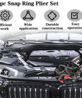 Beefy Heavy Duty Long Reach Snap Ring Pliers Set With Case 11Pc Retaining Ring Pliers Kit in car engine use