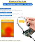 Demonstration of Budget Friendly Thermal Imaging Camera With 32x24 IR Sensor And I2C for Raspberry Pi, Arduino, STM32 projects.