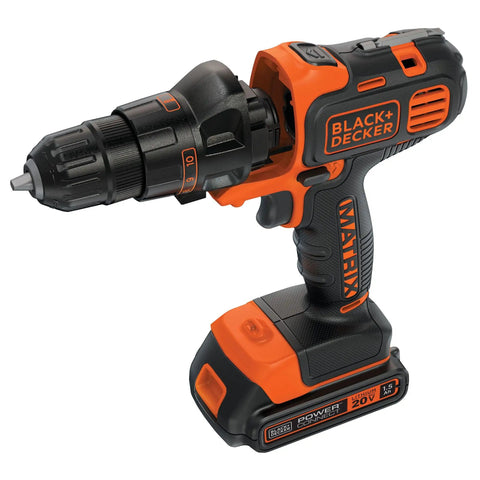 20V Max Matrix Cordless Drill And Driver Kit With Battery Included, Quick Connect System displayed on white background