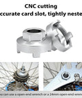 Pro Grade BMX Freewheel Remover Tool 4 Notch For Single Speed Bike Hub Install Remove And Tune Up next to bicycle wheel