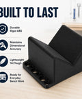 Heavy Duty Abs V Block Jig Fixture For Dead On Center Drilling And Precision Milling Projects Up To Two Point Five Inches, durable ABS material.