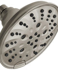 Universal Showering Components Showerhead With Lumicoat Stainless Finish For Easy Wipe Clean And Mineral Buildup Resistant H2Okinetic Technology