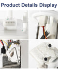 Electric Fuel Pump Assembly With Sending Unit And O Ring For Ford F150 2004 Through 2008 V6 4.2L V8 4.6L 5.4L And Lincoln Mark LT 2006 Through 2008 V8 5.4L Replacement With E2434M And E2441M Drop In Ready product details display.