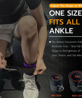 Person adjusting Premium Neoprene Ankle Strap For Cable Machines Women Workout Leg Strap With Cushioned Padding And Sturdy D Ring