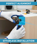 Using the Hinge Jig And Latch Install Kit For Quick Door Install Precise Positioning With Built In Spirit Level DIY Friendly