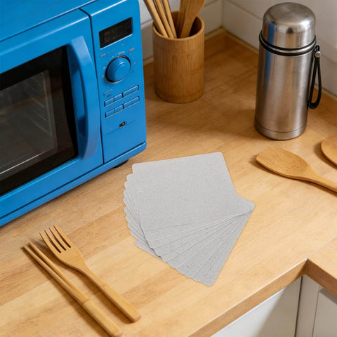 Mica Insulation Sheet 10 Pack For Microwave And Oven Repair Heat Resistant Fireproof Dielectric Board on kitchen counter