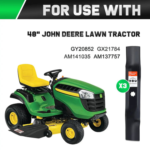 Replacement 7 Star Mounting Pattern Blades For 48 Inch John Deere Deck Mowers And 48 Inch Zero Turn Tractors D160 E160