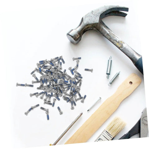 100Pcs Eyeglass Repair Screws Kit For Quick Eyewear Fixes with tools, screws, and accessories for eyeglass maintenance