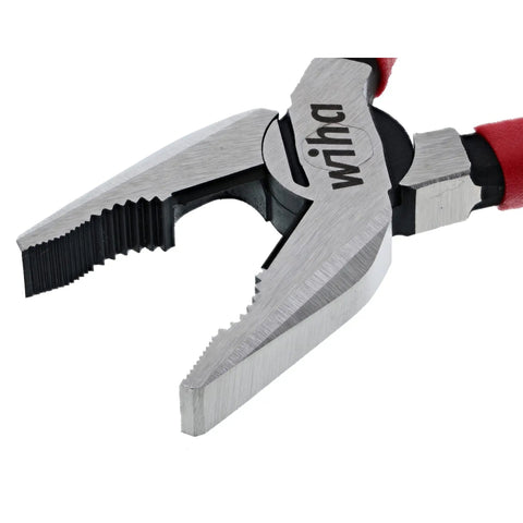Close-up of pliers from Pliers And Cutter Set, Three Piece, All Purpose Kit, One Size, Built Tough With CV Tool Steel, Heavy Duty Riveted Joints