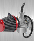 Wide Range 22Mm Carburetor Air Filter Kit for 50cc to 125cc pit bikes, dirt bikes, ATVs, go-karts; side view.