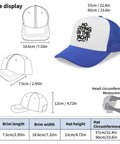 Yacht Style Dope Baseball Cap For Women And Men Breathable Ponytail Hat Royal Blue Lightweight Polyester All Seasons Size Display