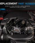 Engine bay of Jeep Wrangler with Beefed-Up 160 Amp Alternator For 2012 To 2023 Jeep Wrangler And Gladiator 3.6L V6 12V 6-Groove Pulley Direct-Fit Replacement Plug-And-Play Install Heavy-Duty Power Boost Today visible
