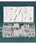 Heavy Duty 200 Pcs Spring Assortment Kit With 20 Size Galvanized Compression Springs For Home Repairs Furniture Fixes And Tough Mechanical Jobs Rust Proof Storage Case Included, clear storage case
