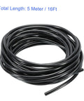 Pro Grade Pneumatic Tubing Polyurethane Air Hose For Air Lines 4mm OD 2.5mm ID 16ft Black