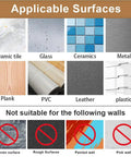 Applicable surfaces for Adhesive Hooks 4 Pack Cute Frog Wall Hooks; includes tile, glass, ceramics, metal, and more.
