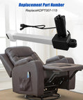 Recliner Linear Actuator Kit Fit For Kaidi Motor KDPT007 115 226mm Stroke shown with recliner chair