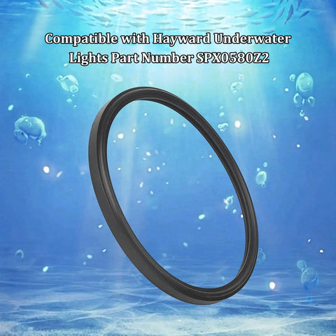 Heavy-Duty 7 3/4 Inch Pool Light Gasket Replacement For SP0580 Series Underwater Lights, Fits SP0580, SP0580S, SP0583SL, SP0584SL And SPX0580Z2, Easy Install Waterproof Seal For AstroLite Pool Lights.