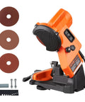 Electric Chainsaw Sharpener With 140W Motor 5700 RPM Professional Bench Sharpening Tool Includes Three Grinding Wheels