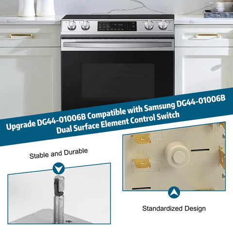 Dual Infinite Switch Replacement For Range Oven Surface Element Control Easy Install No Fuss Heat Regulation