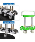 Heavy Duty Metal Bender Roller Tool For 0 To 90 Degree Bends In Steel Aluminum Copper with 8 Inch Shears, straight and curved bending features