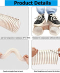 Heavy Duty Shop Grade Vacuum Hose Flexible Dust Collector Pipe Built Tough For Woodworking With Puncture Resistant Pu Polyester Weave And Knockout Suction Capacity flexible dust collection hose showing compression resistance and bending flexibility