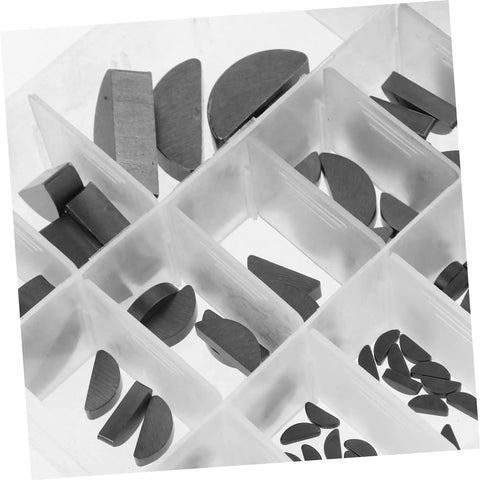 135 Piece Woodruff Key Set For Mechanical Projects M2 To M10 Keyway Kit Carbon Steel Semicircle Keys in organizer